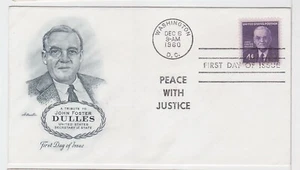 TurtlesTradingPost- John Foster Dulles 1960- #1172 FDC Artmaster Cachet - Picture 1 of 1