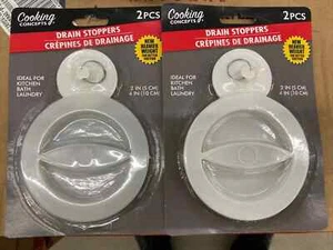 New ! 2PK Cooking Concepts Drain Stoppers Heavier Weight - Picture 1 of 1