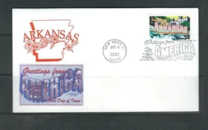 Us SC # 3564 Greetings From America - Arkansas - FDC . Artmaster Cachet - Picture 1 of 1