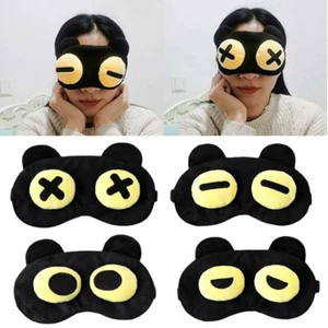 Fluffy plush Eye mask Travel sleep masks Blindfold Animal Children girls kids - Picture 1 of 14