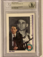 1992 Star Pics #15 Mike Krzyzewski Signature Auto Autograph BGS - Coach K