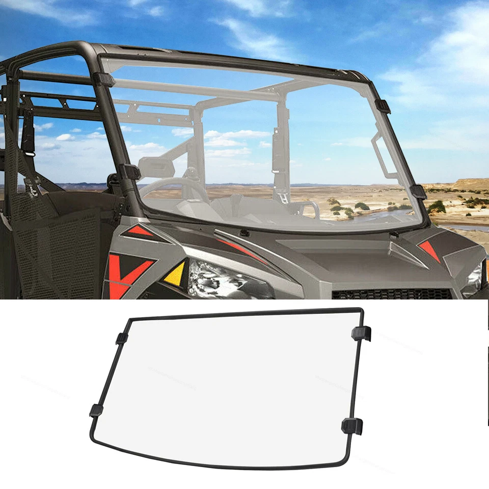 Fits Polaris Brutus/Brutus HD 2013 2014-2016 Full Front Windshied Windscreen - Изображение 1 из 4