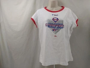 Damen-T-Shirt Philadelphia Phillies 2007 East Division Champions 100 % Baumwolle XL - Bild 1 von 12