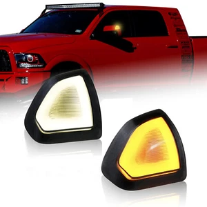 Swithback Side Mirror tow Turn Signal Lights For Dodge Ram 1500 2500 3500 4500 - Picture 1 of 7