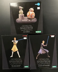 Kotobukiya Star Wars Anakin Skywalker, Obi Wan, Ahsoka, D-O & BB-8 Scale Models - Bild 1 von 14