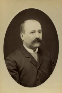 France Montbrizon Man Fashion Moustache Old CDV photo Beluche 1880 - Picture 1 of 3