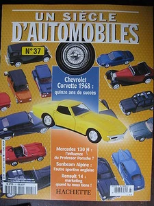 FASCICULE UN SIECLE D'AUTOMOBILES 37 CORVETTE 1968 SALMSON HOMMELL FN SUNBEAM - Imagen 1 de 1