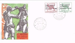 Nr. 2 Ersttagsumschläge 07.06.1969 50. Gründung " Org. Int. del Lavoro " - Bild 1 von 3