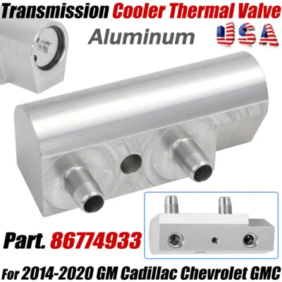 Válvula térmica enfriador de transmisión 2014-20 para GM 86774933 Cadillac Chevrolet GMC Foto 1 de 4