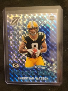 2022 Zenith Rookie Wave Mosaic Prizm Blue Parallel Christian Watson #RW-CW