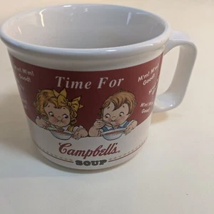 Vintage 1998 "Time for Campbell's" Soup Cup Mug Bowl - Houston Harvest, ceramic - Picture 1 of 8