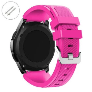 Pink Rubber Silicone Replacement Watch Band Strap Quick Release Pins #4053 - Picture 1 of 33