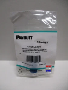 Panduit CMDSLCZBU LC duplex mini-com module fibre optique adaptateur manches fendues - Photo 1/3