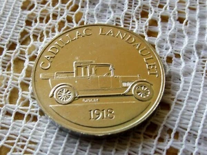 Cadillac Landaulet Sunoco 1918 ficha de coche antiguo * ficha de gasolinera - Imagen 1 de 2