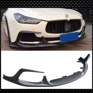 Alerón de parachoques delantero de fibra de carbono estilo A para Maserati Ghibli 2014-2017 - Imagen 1 de 12