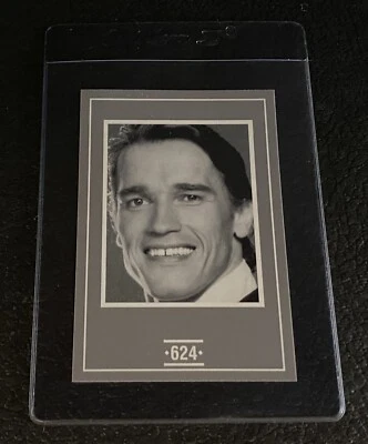 Arnold Schwarzenegger Card 1991 Face To Face Guessing Canada Games Terminator - Image 1 of 3