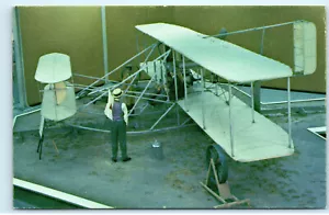 Wright Brothers 1909 Modell Wright Flyer Doppeldecker Vintage Postkarte E86 - Bild 1 von 2