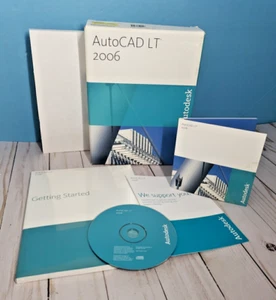 AutoCAD LT 2006 (For Windows) Disc + Serial Number + Getting Started Guide box - Photo 1/11