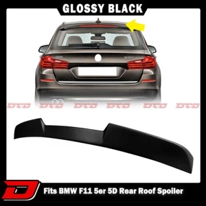 2011-2016 Fit For BMW F11 5D Touring Wagon V Rear Roof Spoiler Painted Black - Picture 1 of 5