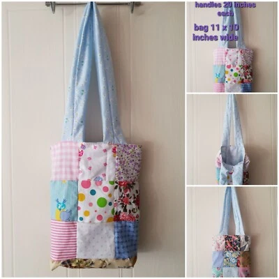 Bolso de patchwork hecho a mano parte inferior en caja  Foto 1 de 4