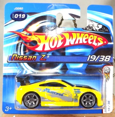 2006 Hot Wheels #19 First Editions 19/38 NISSAN Z Yellow w/Gray A6 Sp Short Card - Image 1 of 4