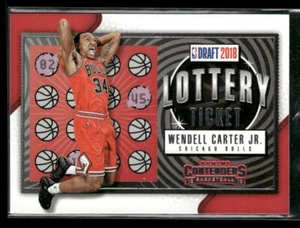 2018-19 Panini Contenders #7 Wendell Carter Jr. Lottery Ticket Retail Chicago - Picture 1 of 2