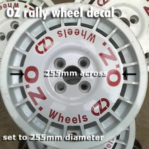 Rallye Rad Aufkleber Sticker zum restaurieren oder passend für OZ RACING Classic X4 - Bild 1 von 1