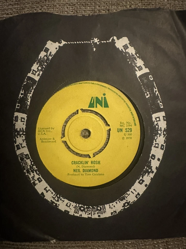 Neil Diamond-Cracklin’ Rosie (7” Single 1970) - Image 1 of 1