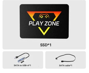 Playzone 1TB SSD Retro Games Windows, Mac, Linux + 80 emulators - Foto 1 di 5
