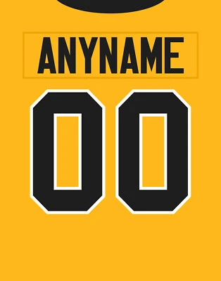 Foto Personalizada PITTSBURGH PENGUINS CUALQUIER NOMBRE Y NÚMERO / 8x10 11x14 o 16x20 Foto 1 de 4