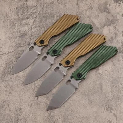 Cuchillo plegable táctico mango aluminio titanio hoja D2 lavado piedra 9"" nuevo DF10 Foto 1 de 4