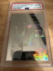 MICHAEL JORDAN 1991-92 UD Award Winner Holograms #AW1 - PSA 8 Chicago Bulls HOF - Picture 1 of 2