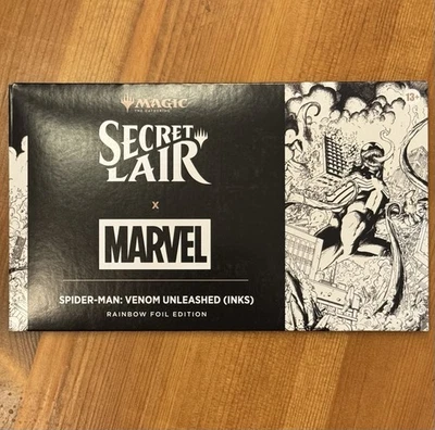 Venom Unleashed (Inks), Rainbow Foil, Sealed MTG Marvel’s Spider-Man Secret Lair - Image 1 of 2