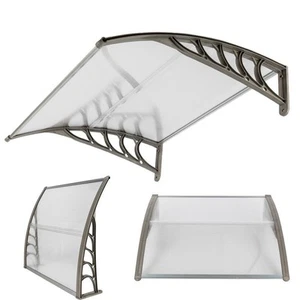 DIY 40"x 40" Window Awning Home Garden Front Door Canopy Patio Rain Sun Cover - Picture 1 of 8