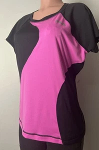 🎾 Fila Sport Womens Performance Stretch Short Sleeved Shirt Size XL Pocket - Picture 1 of 11