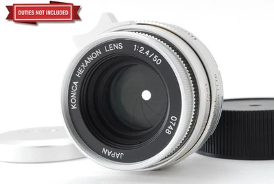 [Top MINT] KONICA Hexanon 50mm f/2.4 L39 + Leica M Mount Adapter from JAPAN - Image 1 of 4