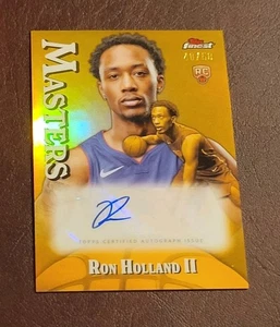 2024-25 Topps Finest RON HOLLAND RC MASTERS GOLD REFRACTOR AUTO SSP /50 - Picture 1 of 3