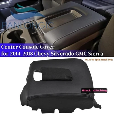Capa apoio de braço tampa console para Chevy Silverado GMC Sierra 1500 2500HD 2014-2018 - Imagem 1 de 4