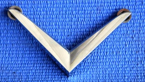 VINTAGE 1955 56 CHRYSLER WINDSOR QUARTER PANEL V EMBLEM OEM 1620575 MOPAR - Picture 1 of 9