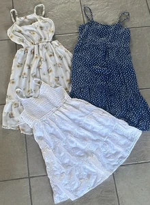 Abercrombie & Fitch Kids Girls Summer Dresses Lined Pockets Size 13/14 Gorgeous - Picture 1 of 5