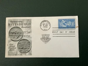 1958 #1123 4c Fort Duquesne - Fleetwood FDC - Picture 1 of 1