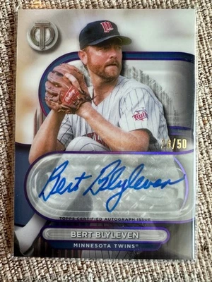 2024 Topps Tribute Bert Blyleven Twins Auto /50 Autograph Hall Of Fame - Image 1 of 2