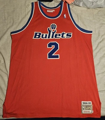 Camiseta Mitchell & Ness 56 vintage auténtica de Chris Webber Washington Bullets Foto 1 de 4
