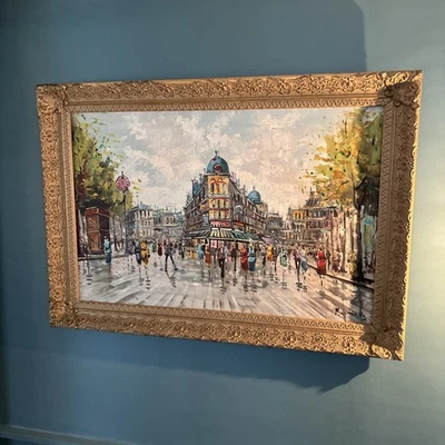 In Manner Of Blanchard - Large Martinez Original Oil On Canvas - Pls Read Desc - Image 1 of 4