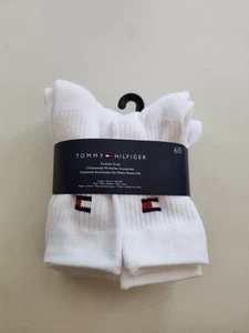 Tommy Hilfiger Boys Cushion Crew Socks Shoe Size Kids Large 4-10 - Picture 1 of 2