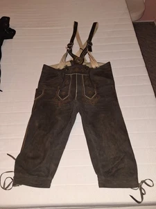 DISTLER  Herren- Trachtenhose / Trachten- Kniebund- LEDERHOSE in braun Gr. 52 - Bild 1 von 5
