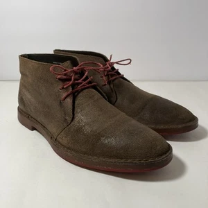 Cole Haan Mens Chukka Ankle Desert Boots Size 9.5M US Brown Suede Leather - Picture 1 of 10