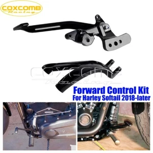 Forward Control Kit Complete Levers & Linkage Fit for Harley FXBB FXLR 2018-2022 - Imagen 1 de 9