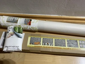 Fototapete Arizona Stonewall Steinwand Optik 4m x 2,80m 8 Teile Neu - Bild 1 von 4