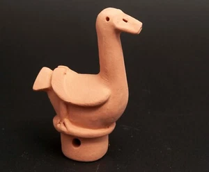 Figura de arcilla japonesa DOGU muñeca pequeño pájaro de agua Haniwa réplica recuerdos - Imagen 1 de 6